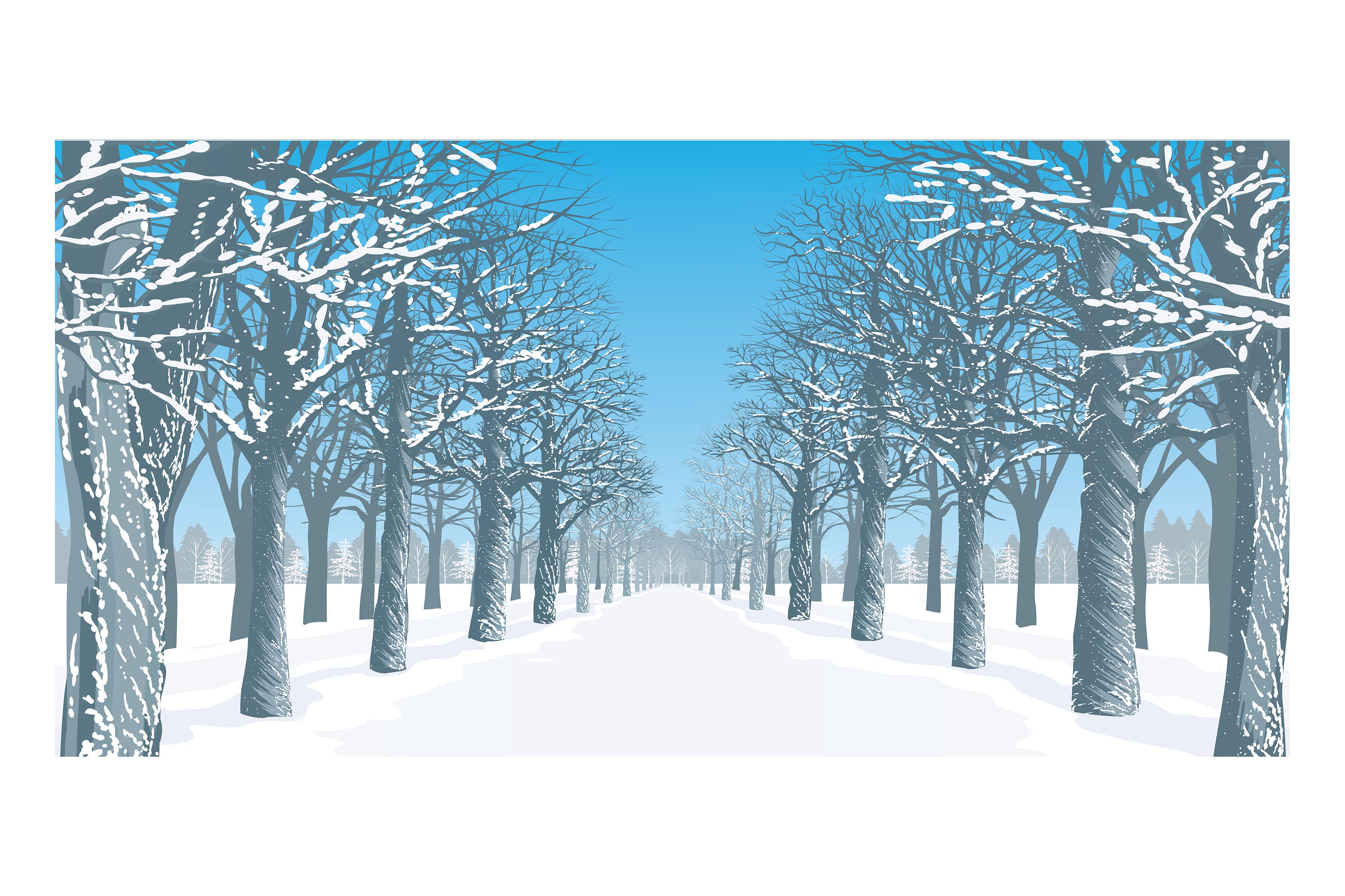Frozen Forest Theatre Backdrop
