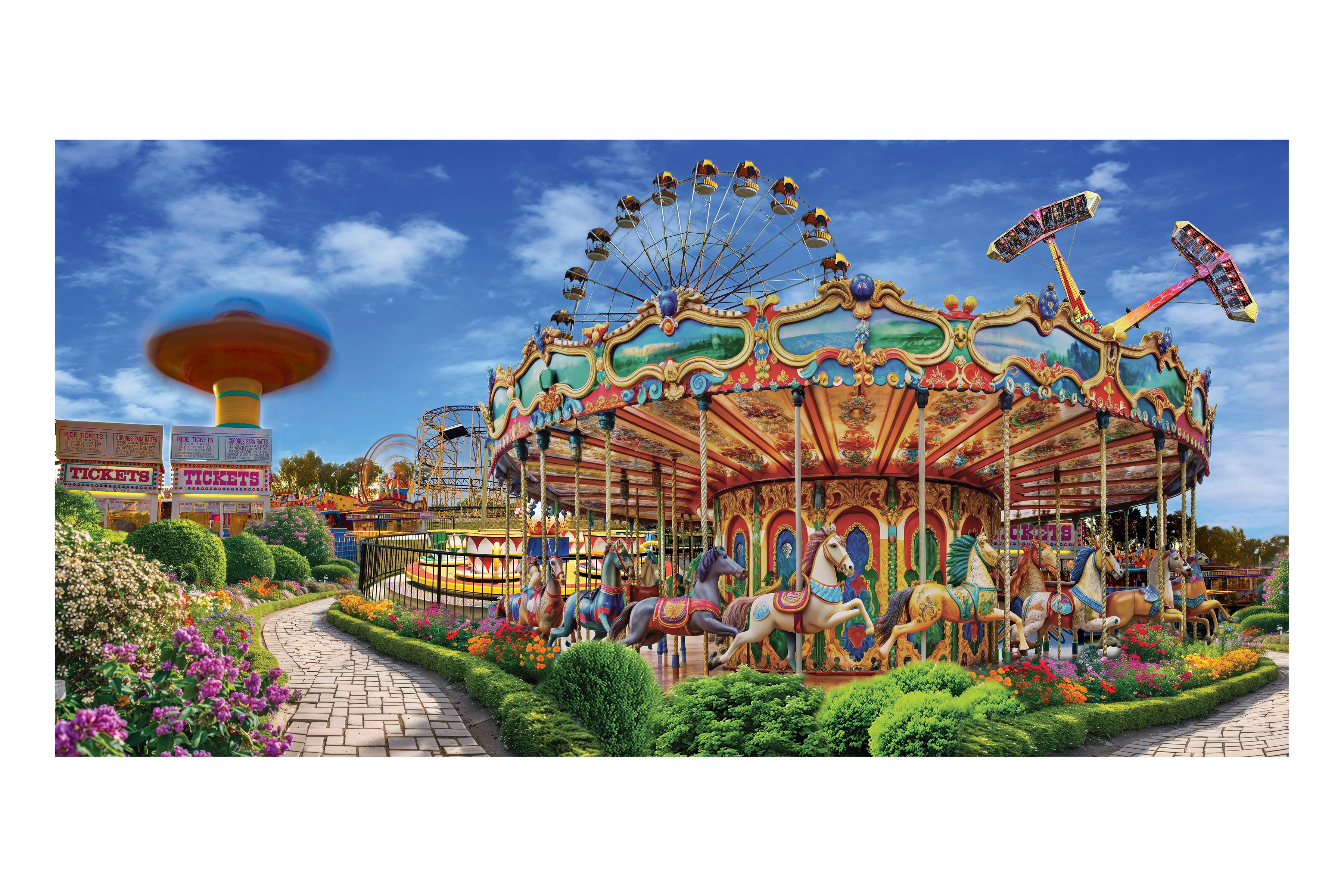 Amusement Park Theatre Backdrop