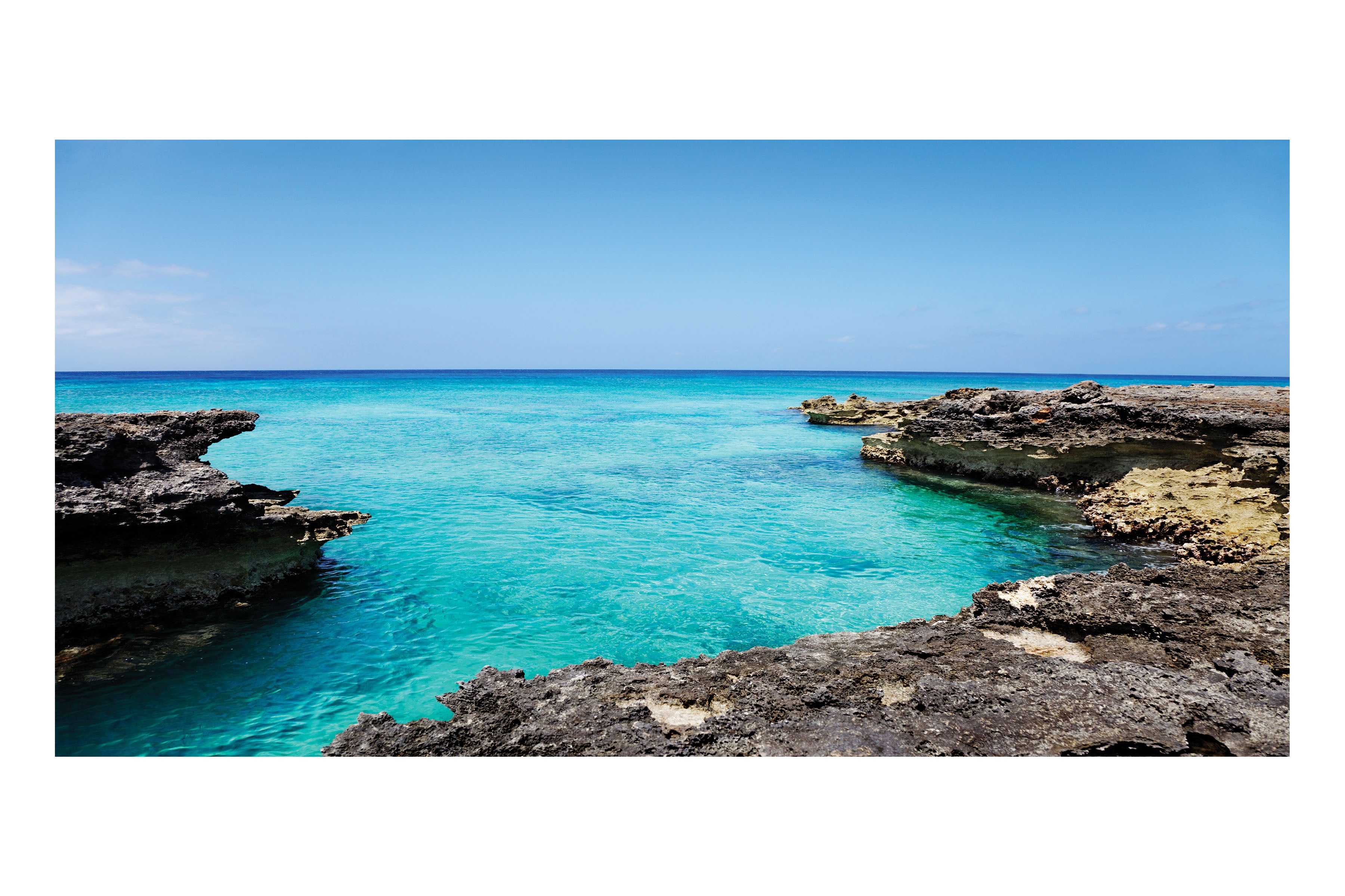 Bright Tropical Cove Theatre Backdrop