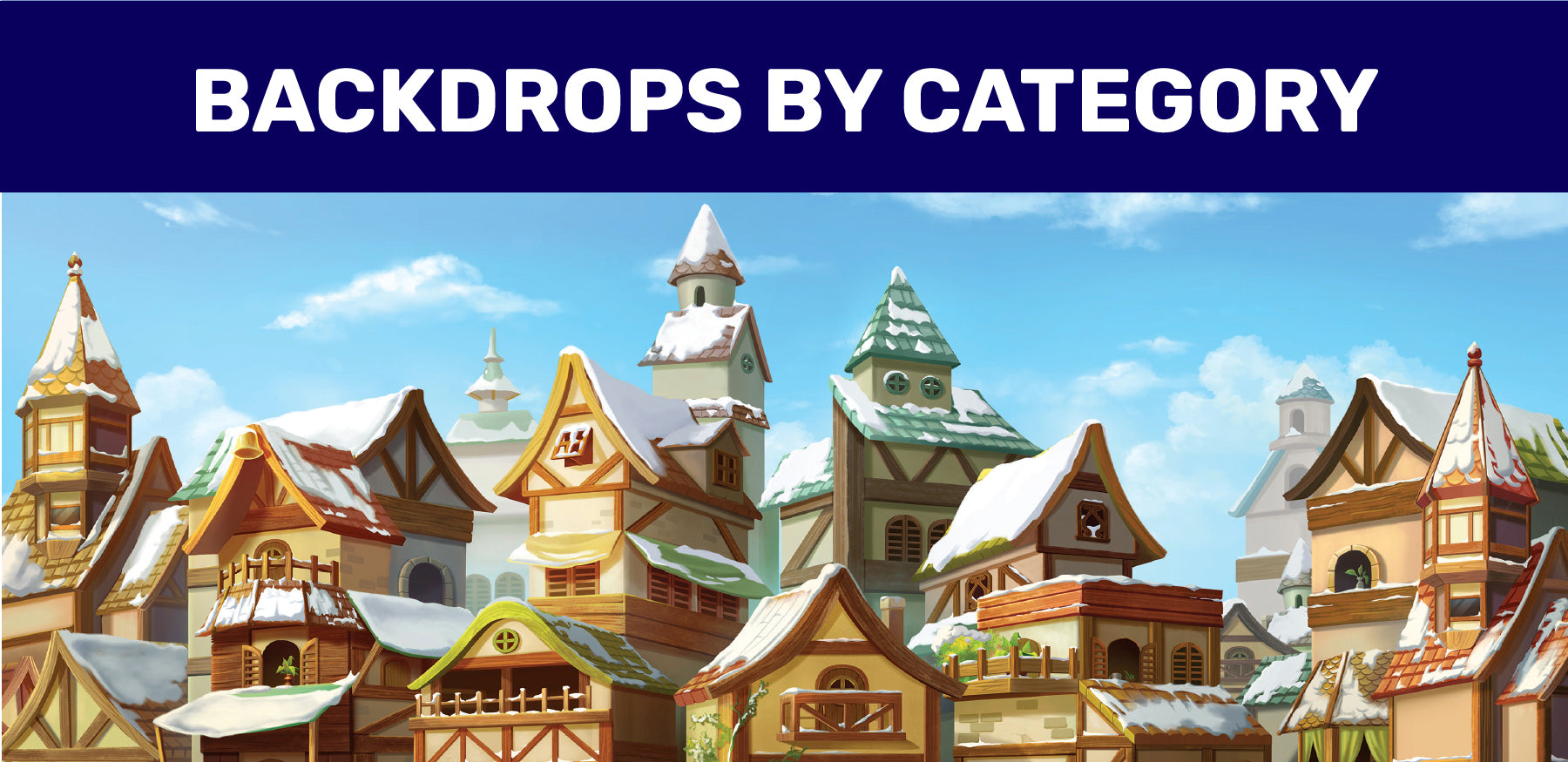 Theatre Backdrops Sorted by Category. Theatre Backdrops for High School Theater - Plays, Musicals, Performances, and Recitals. Main Drape, Curtain, Scene, Setting, Location.