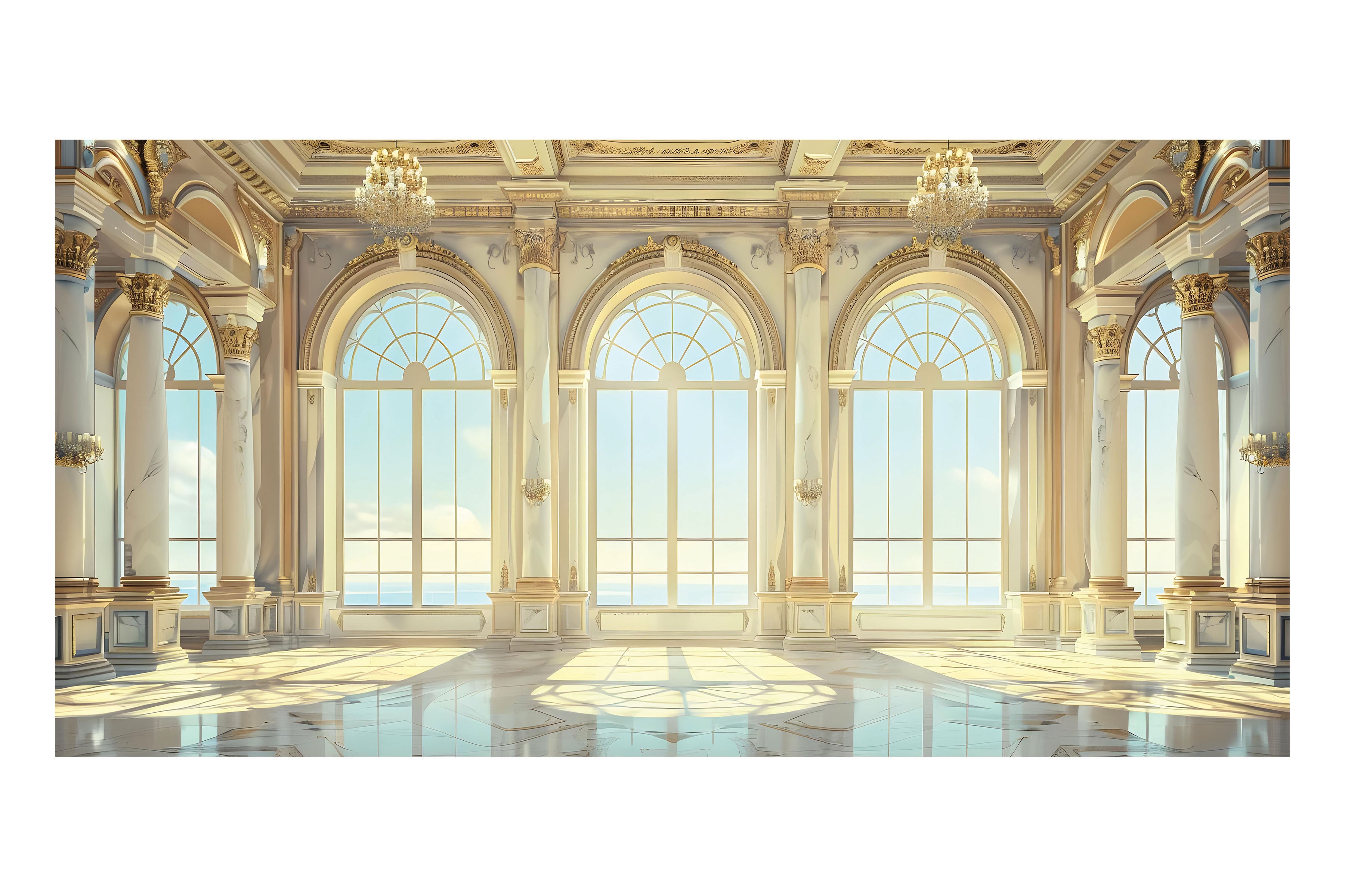 Elegant Ballroom B Theatre Backdrop