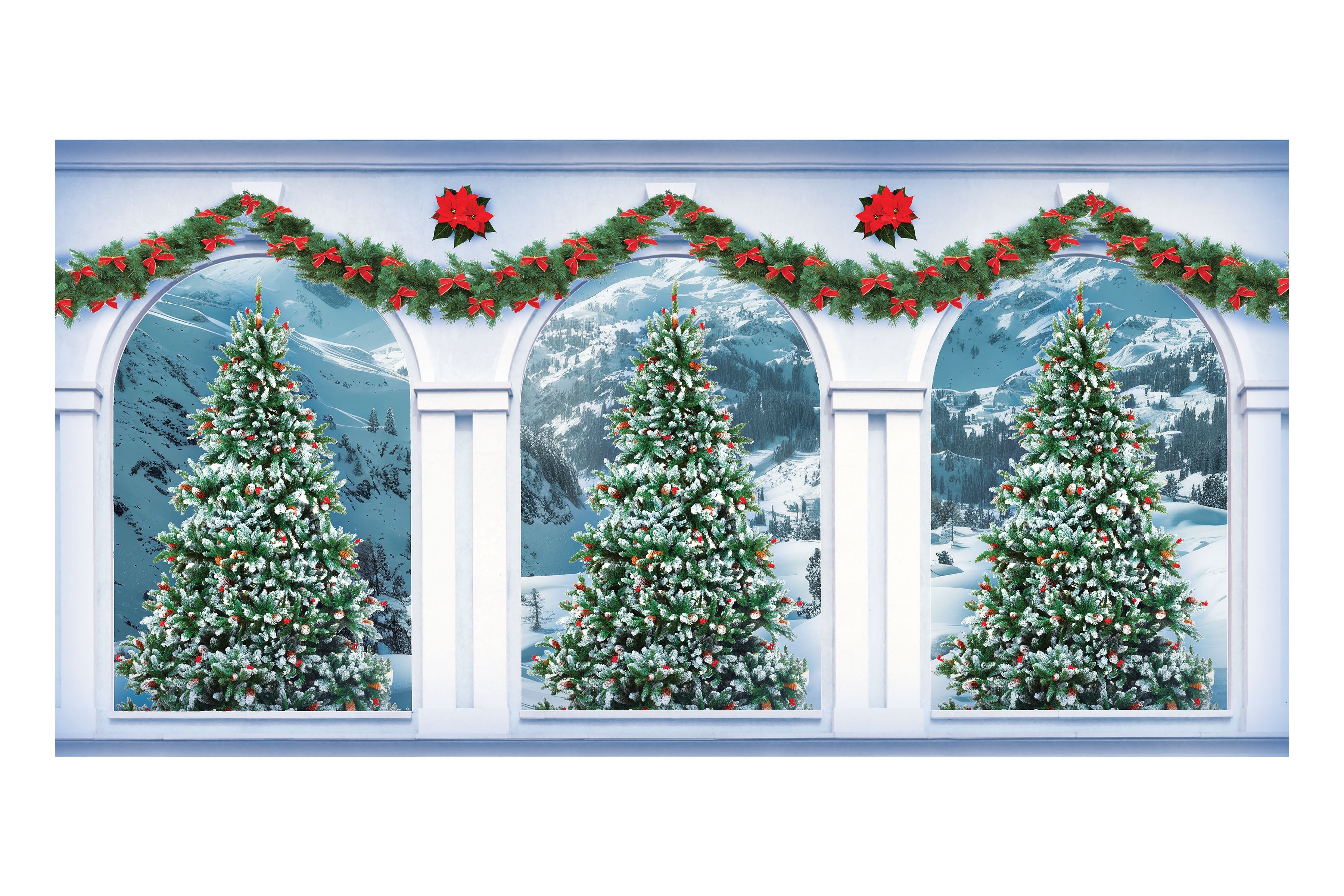 Holiday Arches Theatre Backdrop