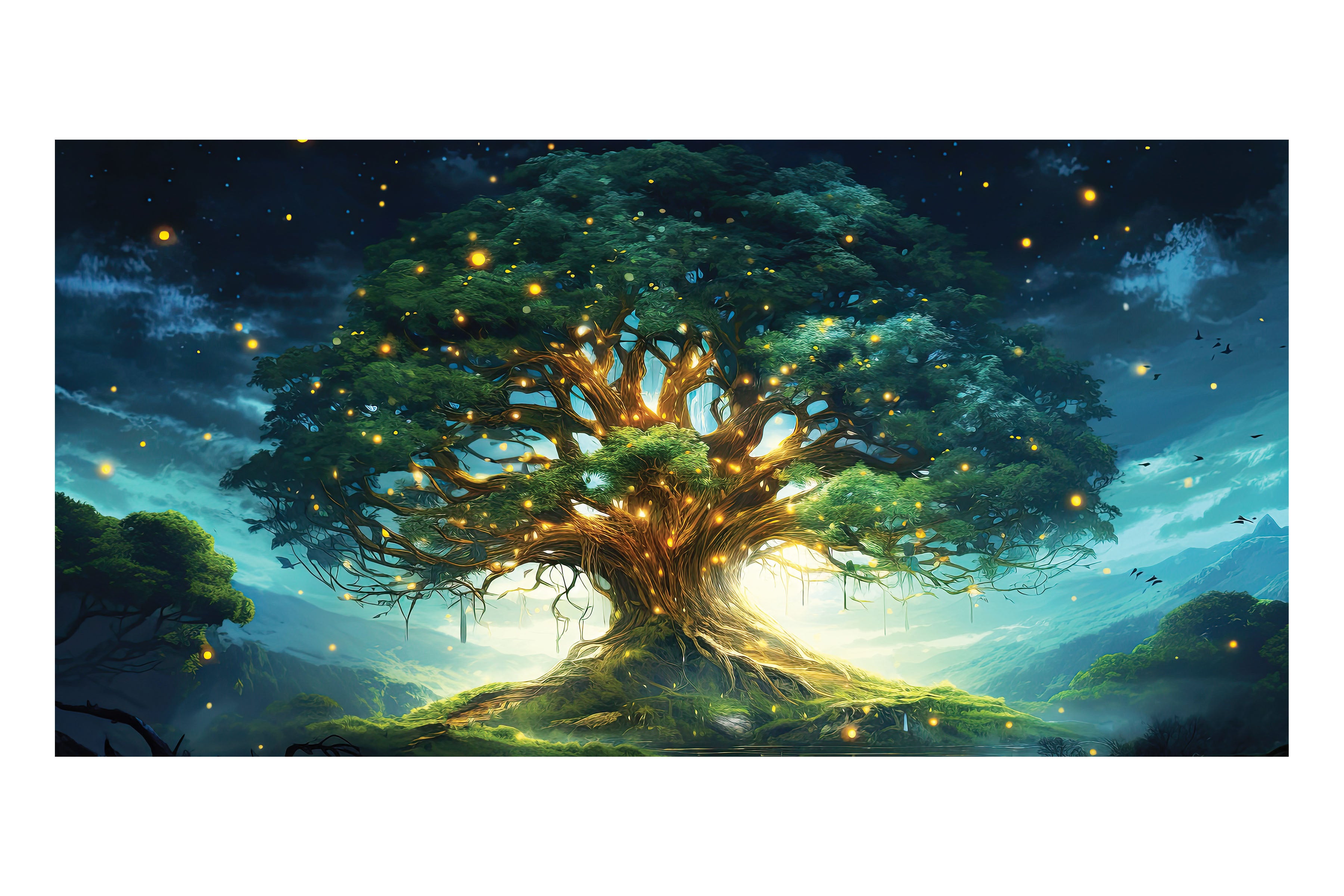 Magical Fantasy Tree Theatre Backdrop