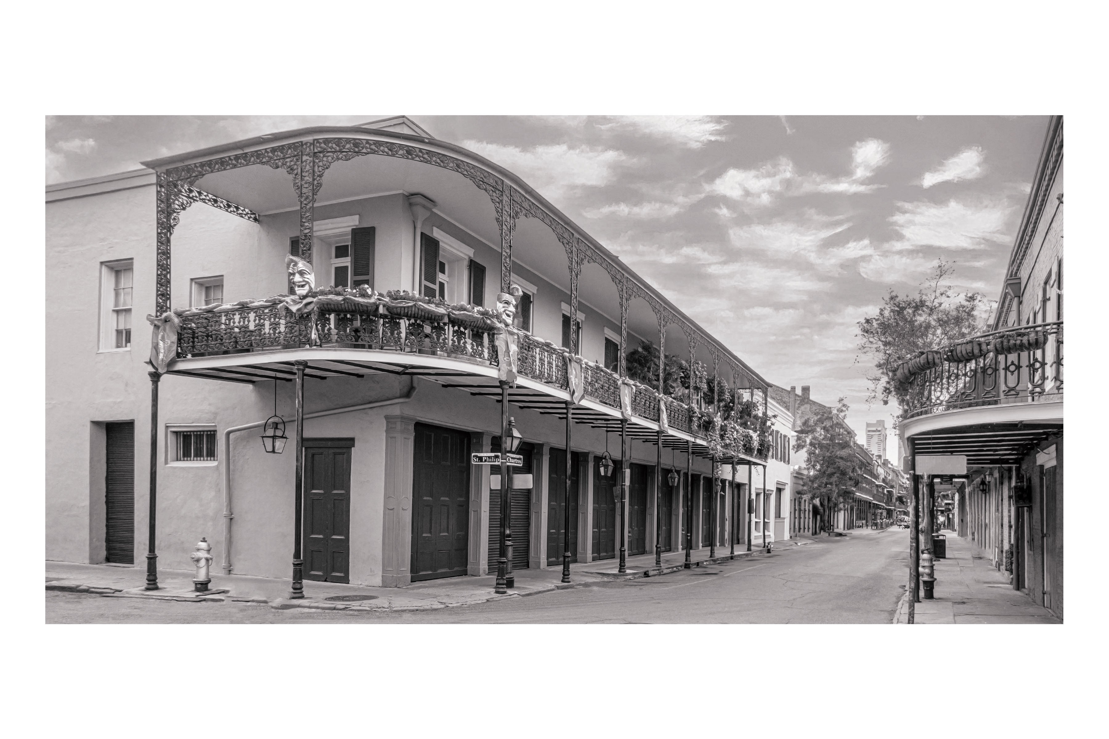 Historic New Orleans Theatre Backdrop