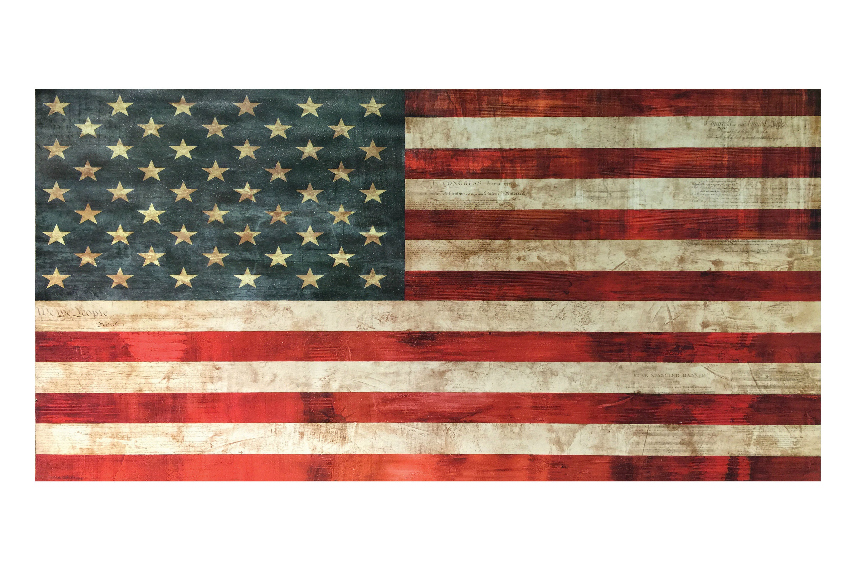 Grunge American Flag Theatre Backdrop