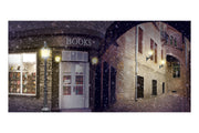 Snowy Victorian Street B Theatre Backdrop