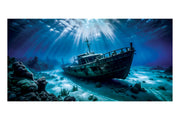 Underwater Shipwreck Theatre Backdrop