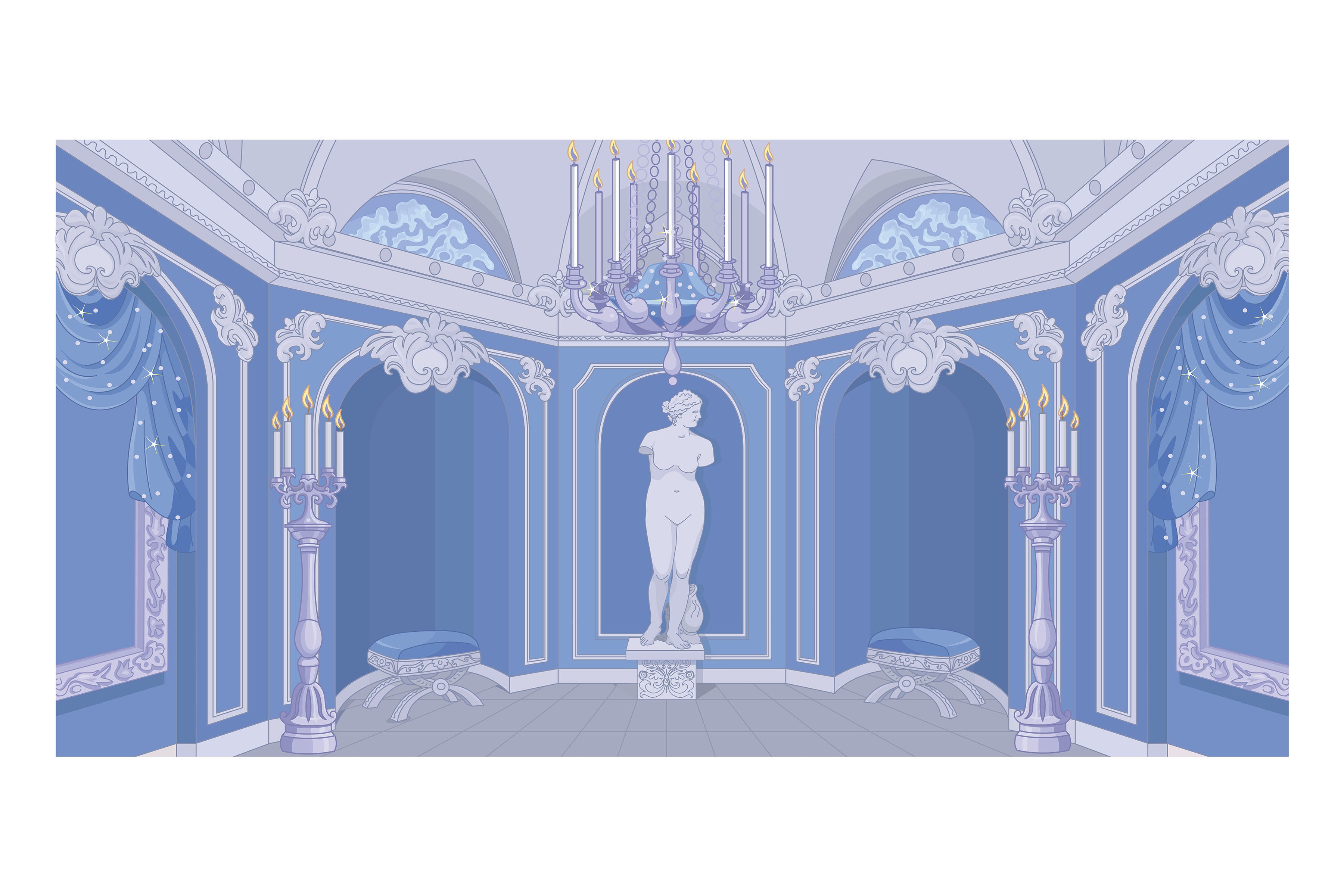Fancy Interior B Theatre Backdrop