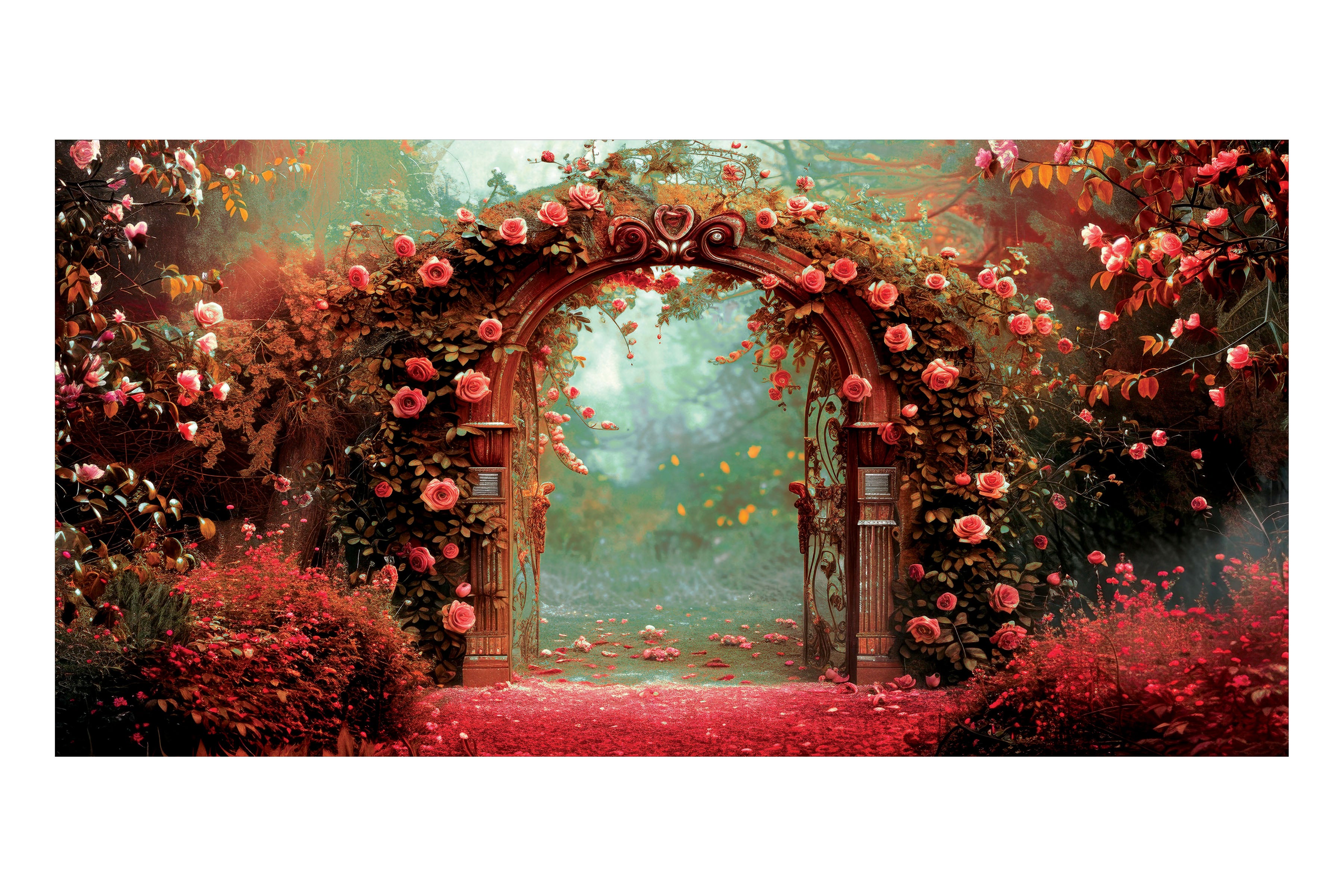 Gate of Roses Theatre Backdrop – Theatre Scenes