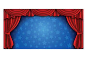 Circus Curtain Theatre Backdrop