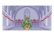 Fancy Christmas Interior C Theatre Backdrop