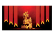 Golden Dragon Ceremony Theatre Backdrop