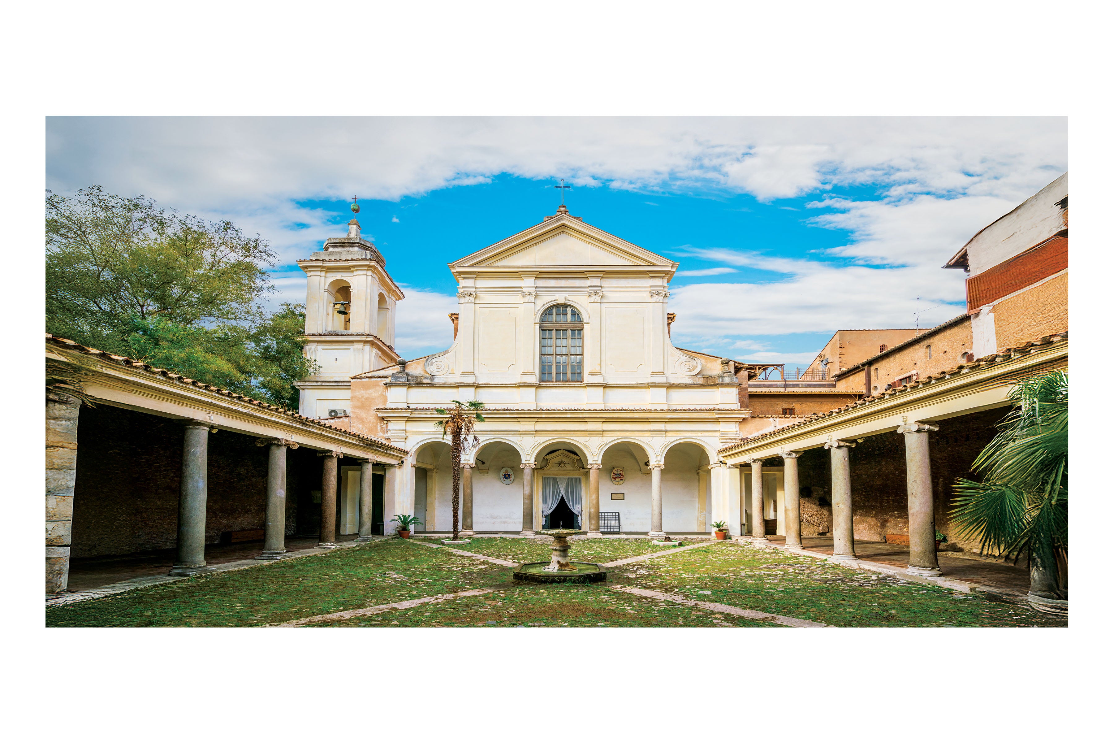 Classical Courtyard Theatre Backdrop