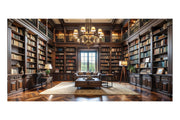 Luxurious Mansion Library Theatre Backdrop