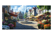 Fantasy Town Square Theatre Backdrop