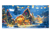 Antique Christmas Village Theatre Backdrop