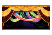 Red Celebration Curtains Theatre Backdrop