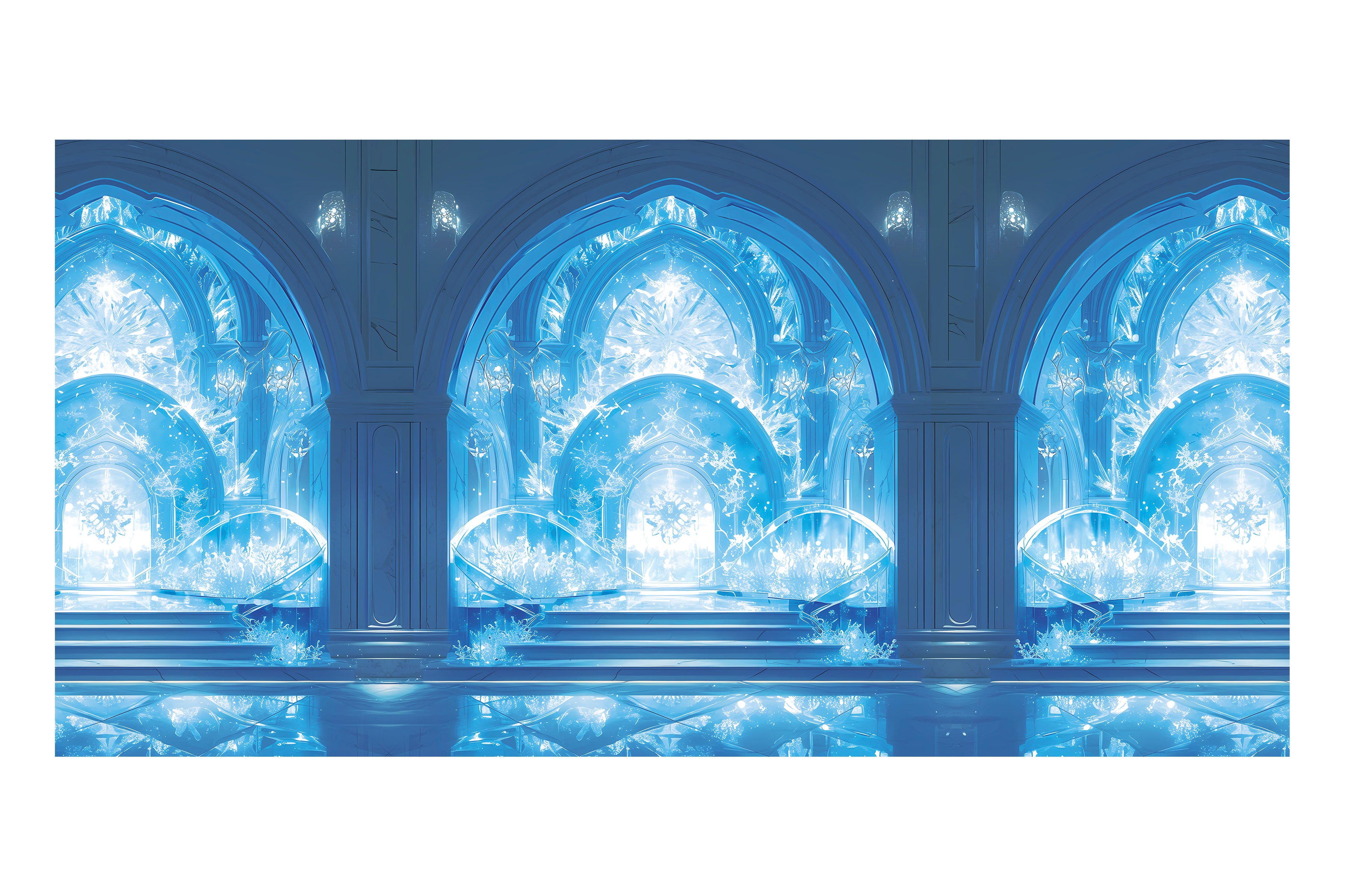 Frozen Palace Interior Theatre Backdrop