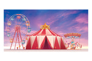 Colorful Circus Exterior Theatre Backdrop