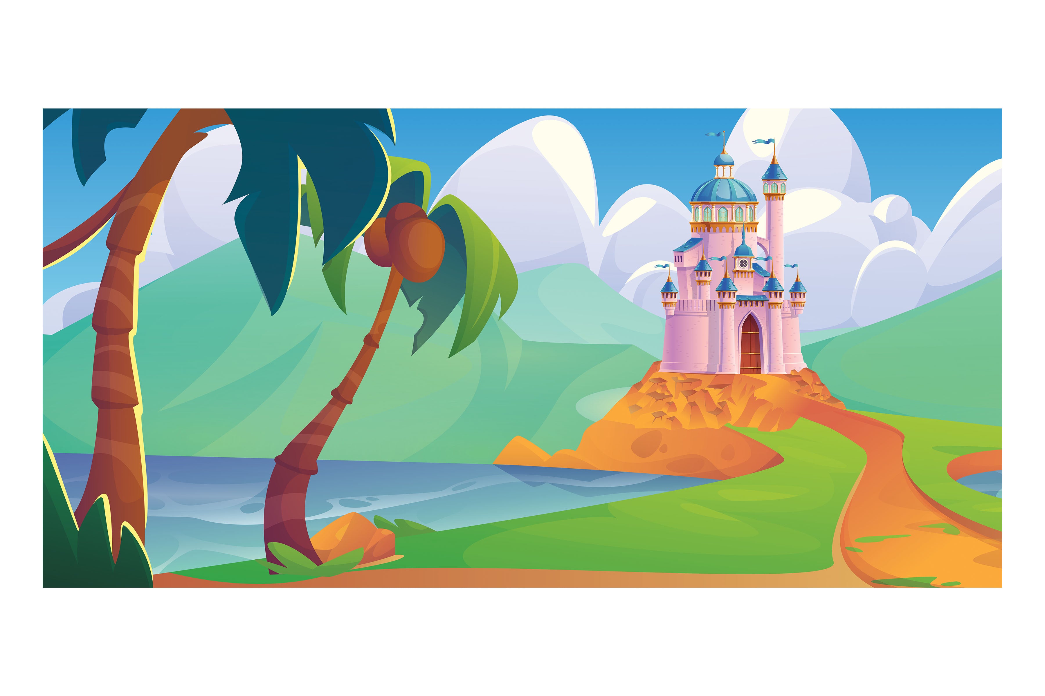 Seaside Palace Theatre Backdrop – Theatre Scenes