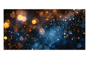 Blue and Gold Bokeh Lights Theatre Backdrop