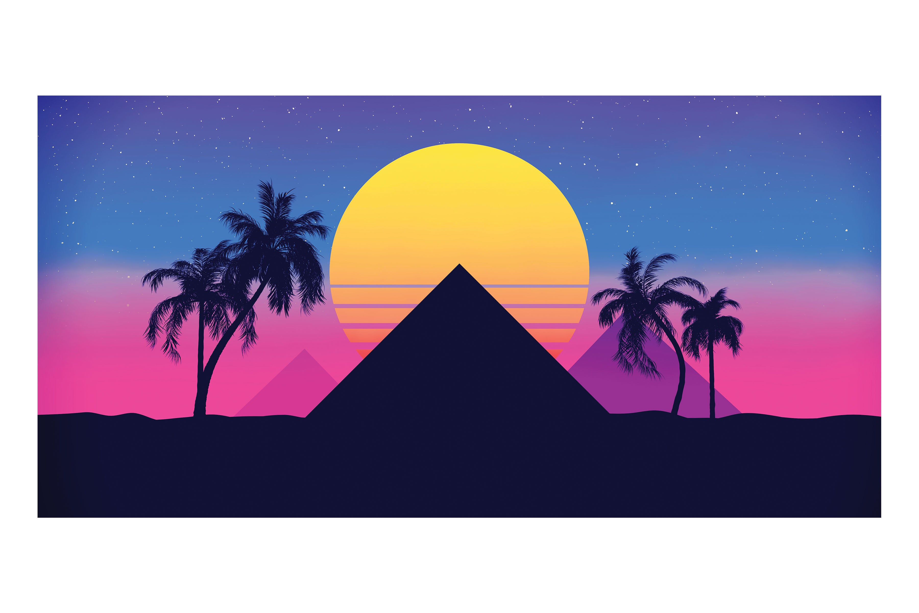 80's Pyramids Theatre Backdrop