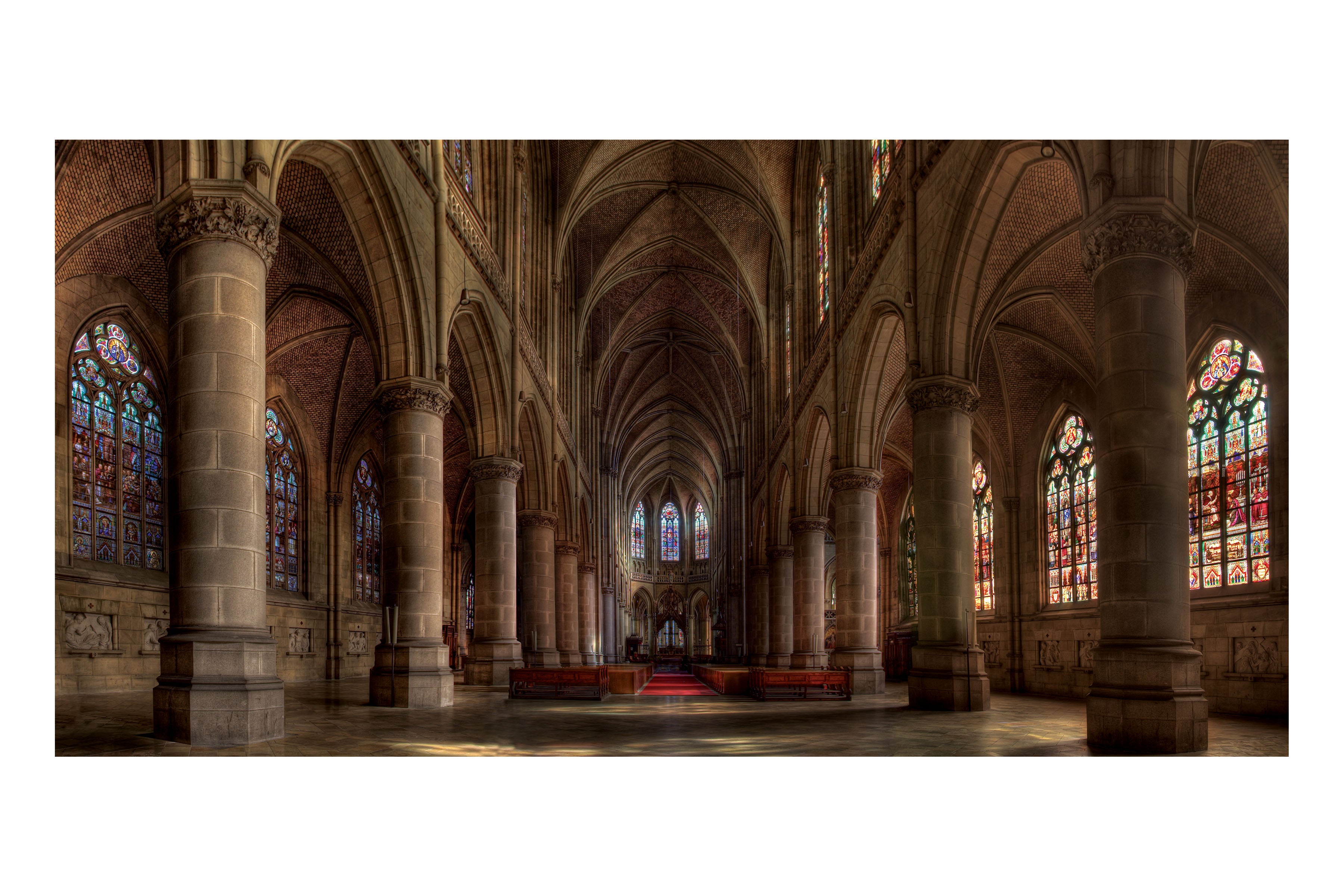 Gothic Church Theatre Backdrop